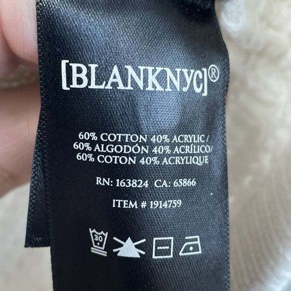 BLANKNYC Women's M Vest Cream e0826 - Picture 6 of 8